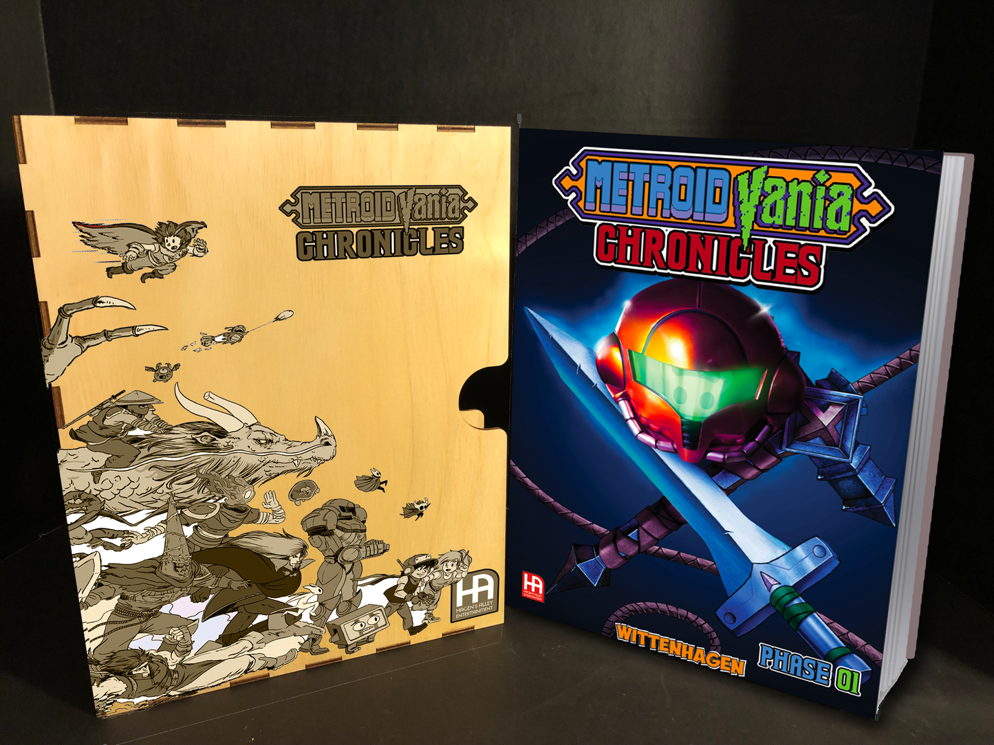 Wooden Book Cover - Patreon Executive Producer Exclusive