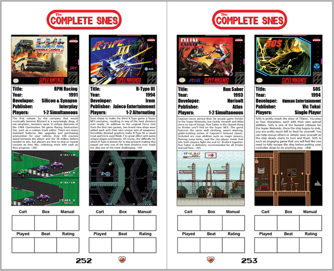 The Complete SNES "Pocket Edition" - 300+ Page Paperback